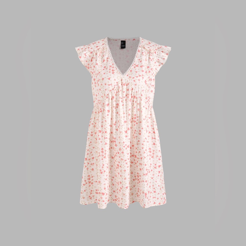 Cider Heart Pattern Mini Dress - Size Small ❤️
